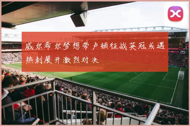 威尔希尔梦想带卢顿征战英冠或遇热刺展开激烈对决